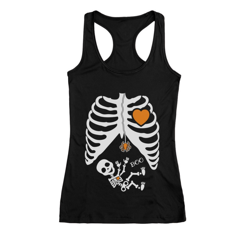 Halloween - Pregnant Skeleton Xray Ribcage Costume - Halloween ...