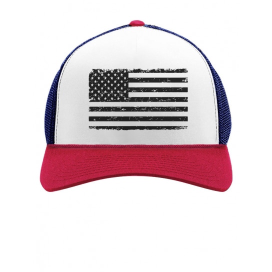 Black American Flag Cap - 4th of July - Greenturtle
