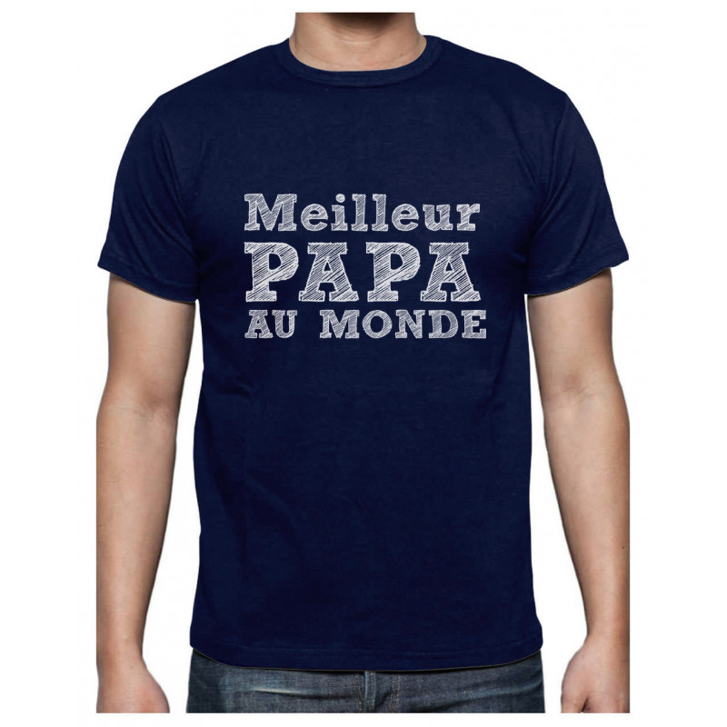 Teeshirt Homme - Papa Le Meilleur Cadeau 