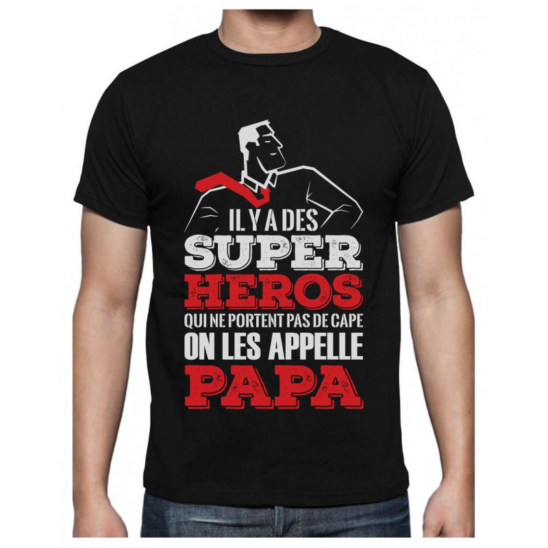 Green Turtle T-Shirts Super Papa Mon Hero Cadeau pour Papa Fete des Peres  T-Shirt Homme